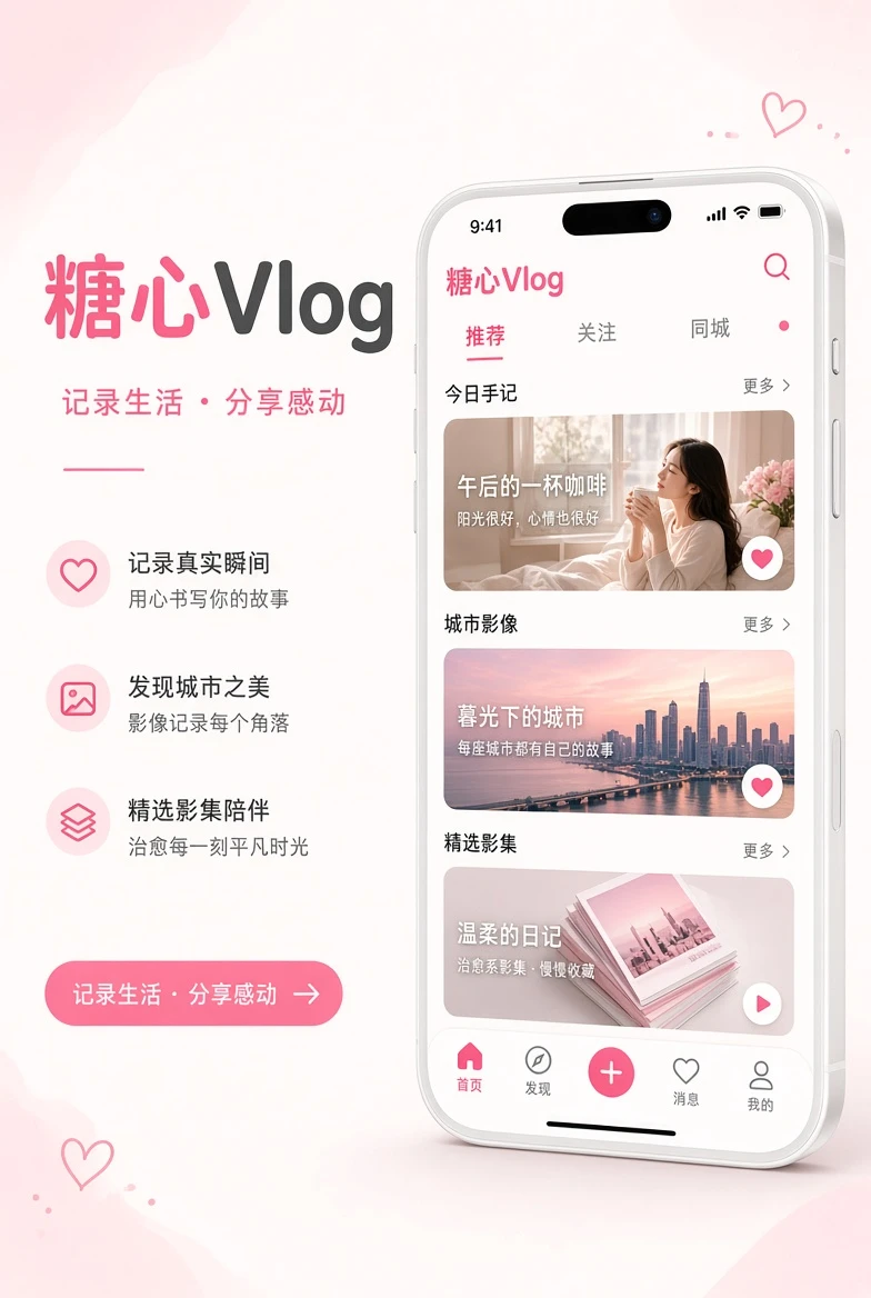 糖心Vlog移动阅读服务竖版画面